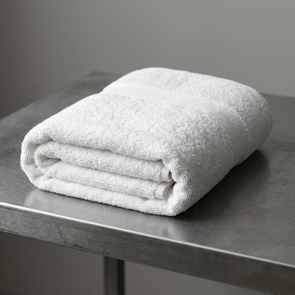 Badehåndkle – Hvit, stor
